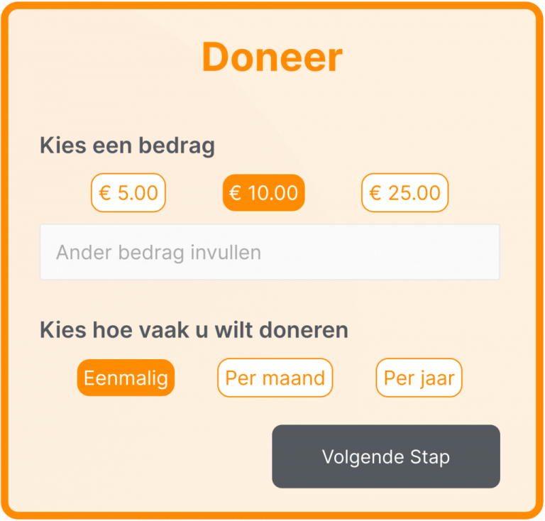 iDEAL donatiemodule op website